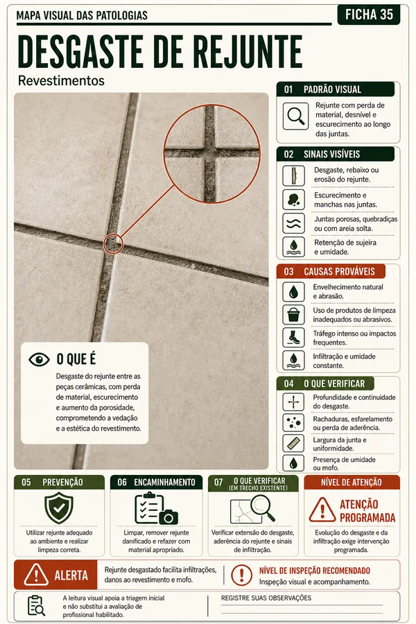Prévia da ficha sobre desgaste de rejunte